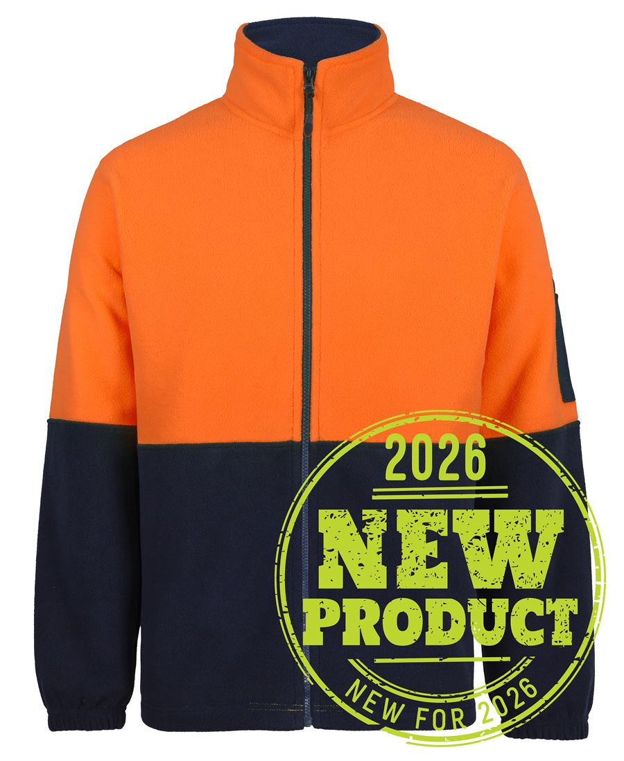 Hi Vis Full ZIp Polar Fleece 6HVPE | Warmth Meets Safety