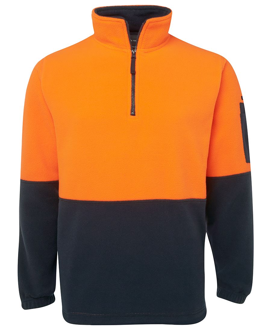 JB's Hi Vis 1/2 Zip Polar Fleece 6HVPF | Stay Warm