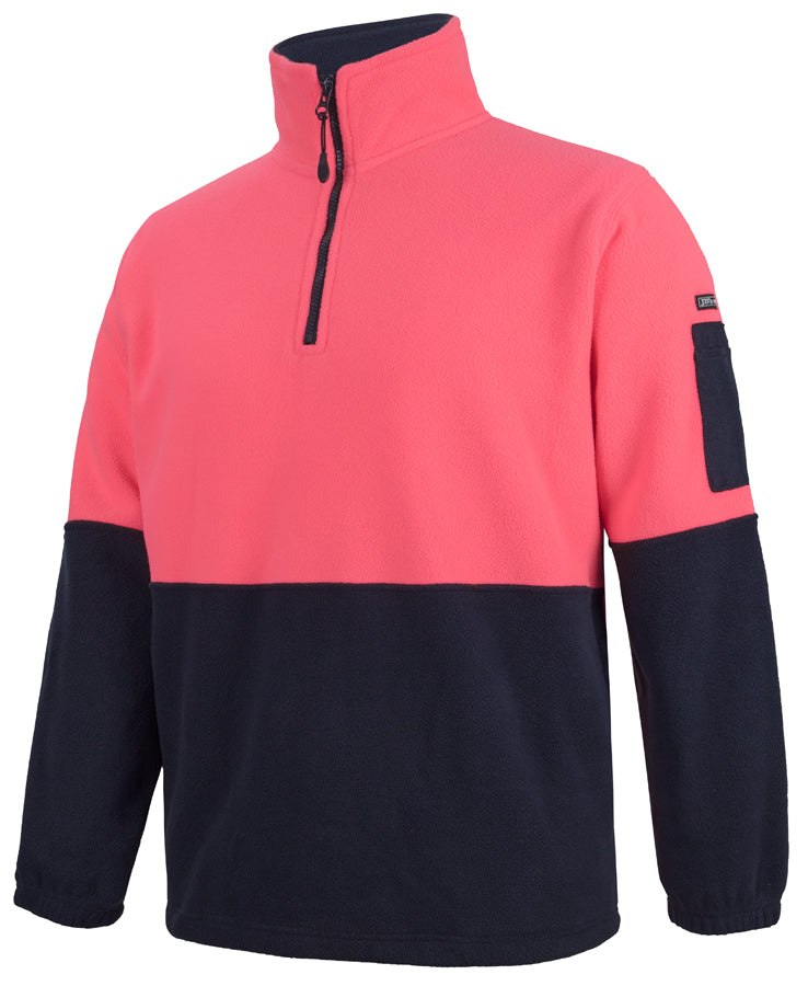 JB's Hi Vis 1/2 Zip Polar Fleece 6HVPF | Stay Warm