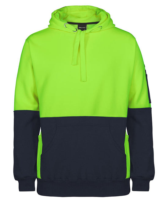 JB's Hi Vis 330G Pull Over Hoodie 6HVPJ | Hooded Comfort