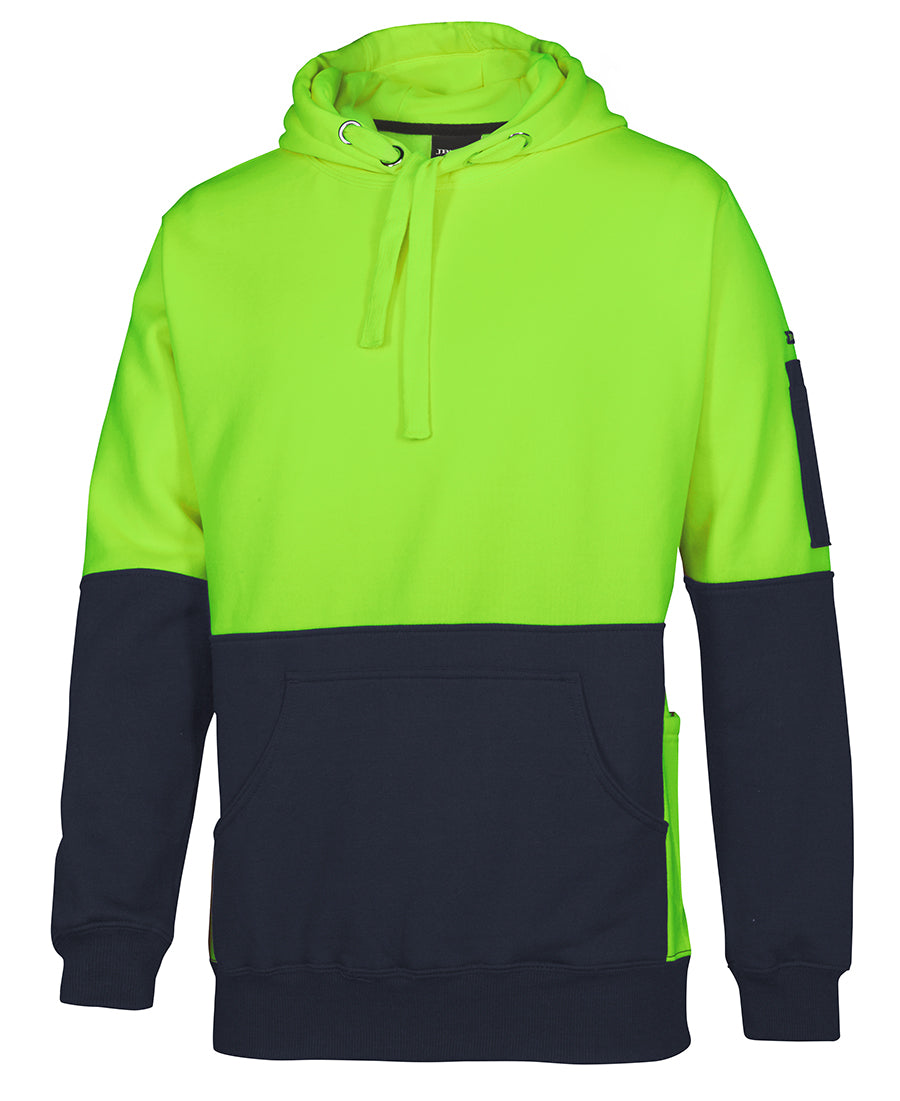JB's Hi Vis 330G Pull Over Hoodie 6HVPJ | Hooded Comfort