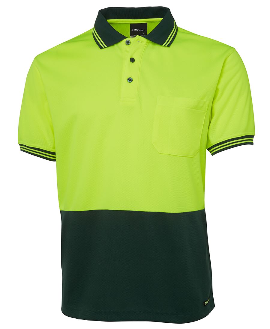 JB's Hi Vis S/S Traditional Polo 6HVPS