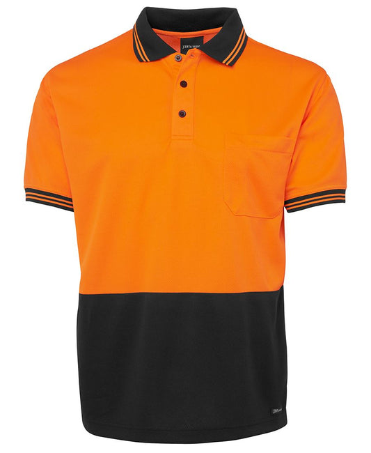 JB's Hi Vis S/S Traditional Polo 6HVPS