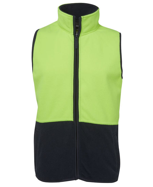 JB's Hi Vis Polar Vest 6HVPV | Sleeveless safety