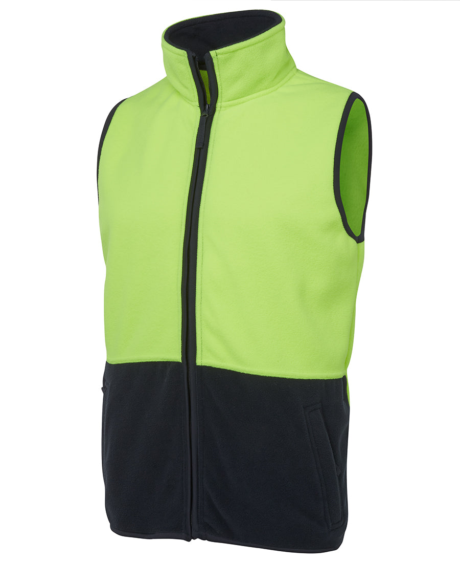 JB's Hi Vis Polar Vest 6HVPV | Sleeveless safety