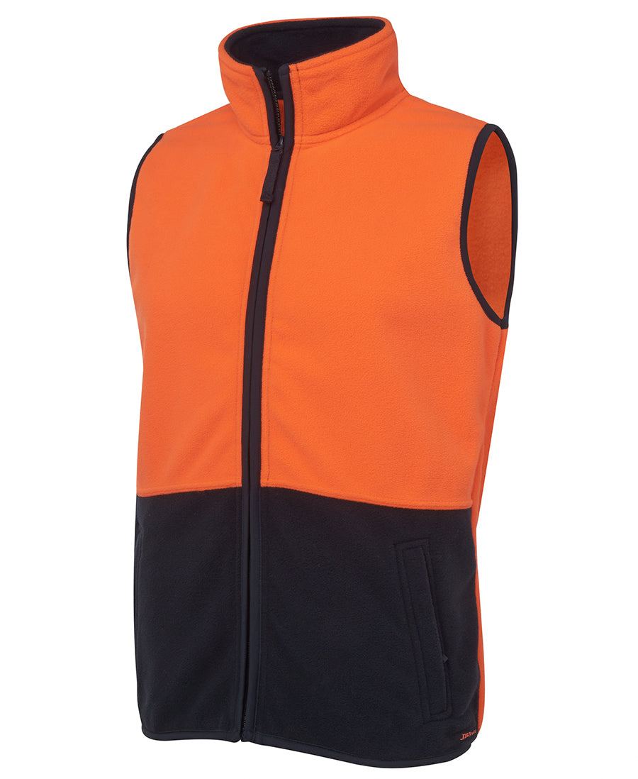 JB's Hi Vis Polar Vest 6HVPV | Sleeveless safety