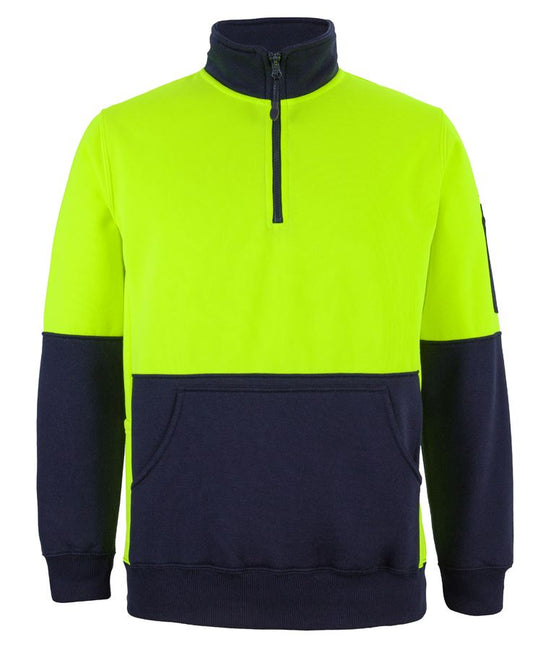 JB's Hi Vis 330G 1/2 Zip Fleece 6HVPZ | HEAVIER 330GSM WEIGHT