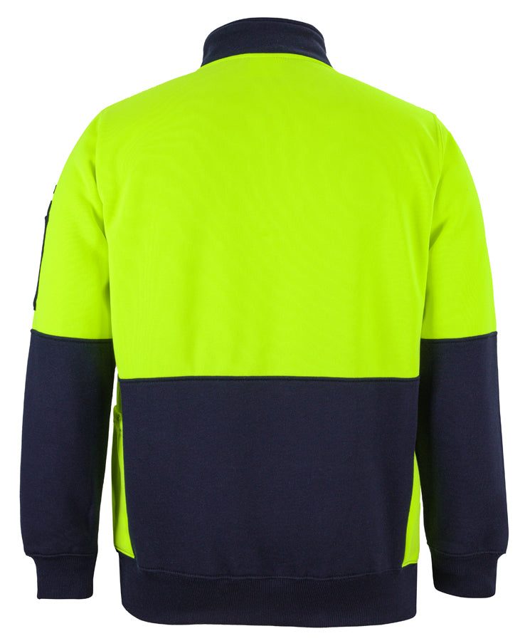 JB's Hi Vis 330G 1/2 Zip Fleece 6HVPZ | HEAVIER 330GSM WEIGHT