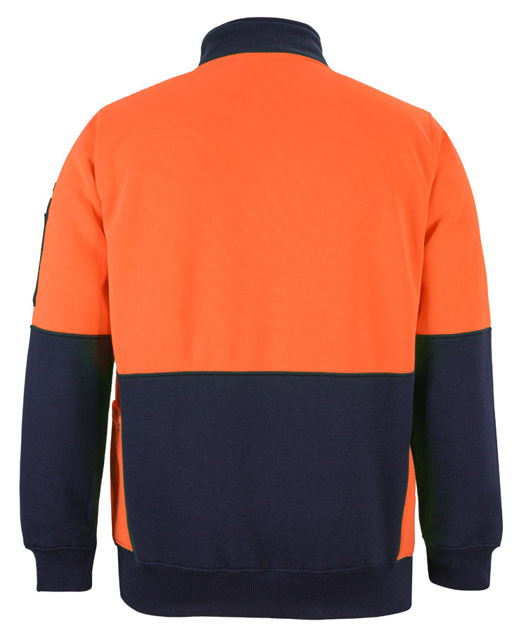 JB's Hi Vis 330G 1/2 Zip Fleece 6HVPZ | HEAVIER 330GSM WEIGHT
