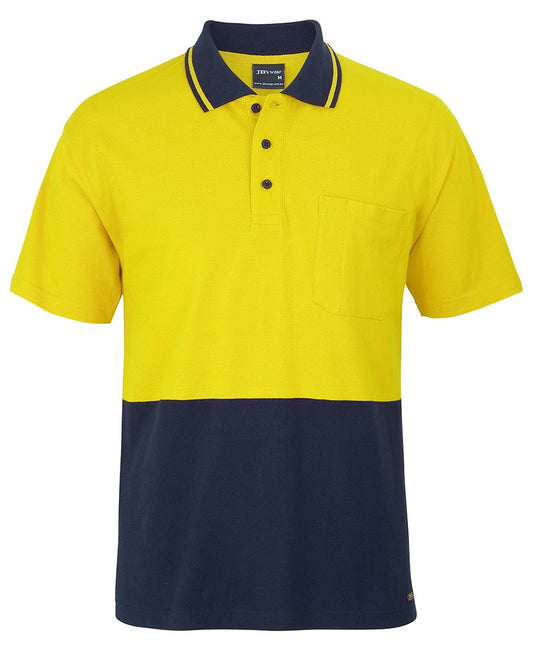 JB's Hi Vis S/S Cotton Pique Trad Polo 6HVQS