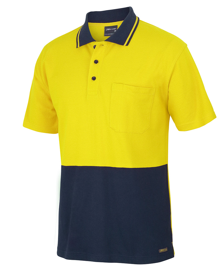 JB's Hi Vis S/S Cotton Pique Trad Polo 6HVQS