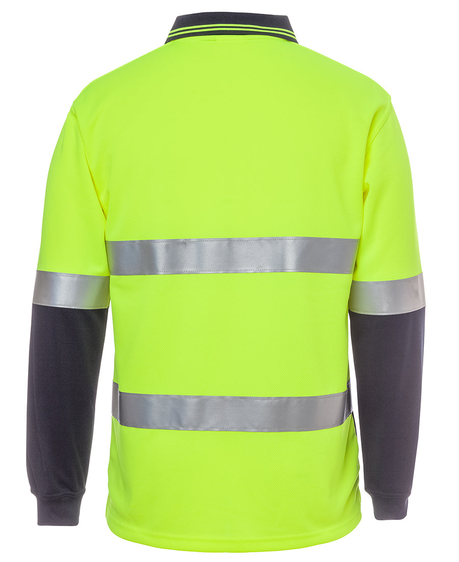 JB's Hi Vis L/S (D+N) Traditional Polo 6HVSL | A HIGH VIS STAPLE