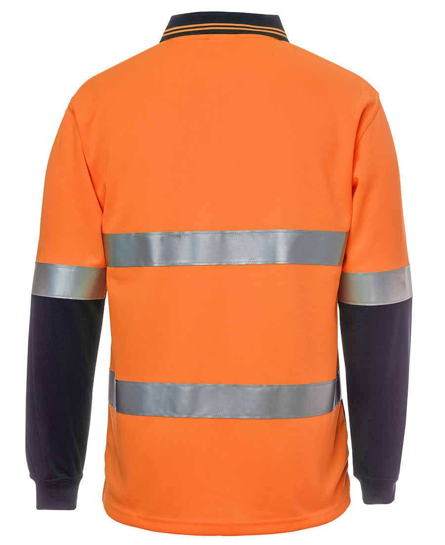 JB's Hi Vis L/S (D+N) Traditional Polo 6HVSL | A HIGH VIS STAPLE