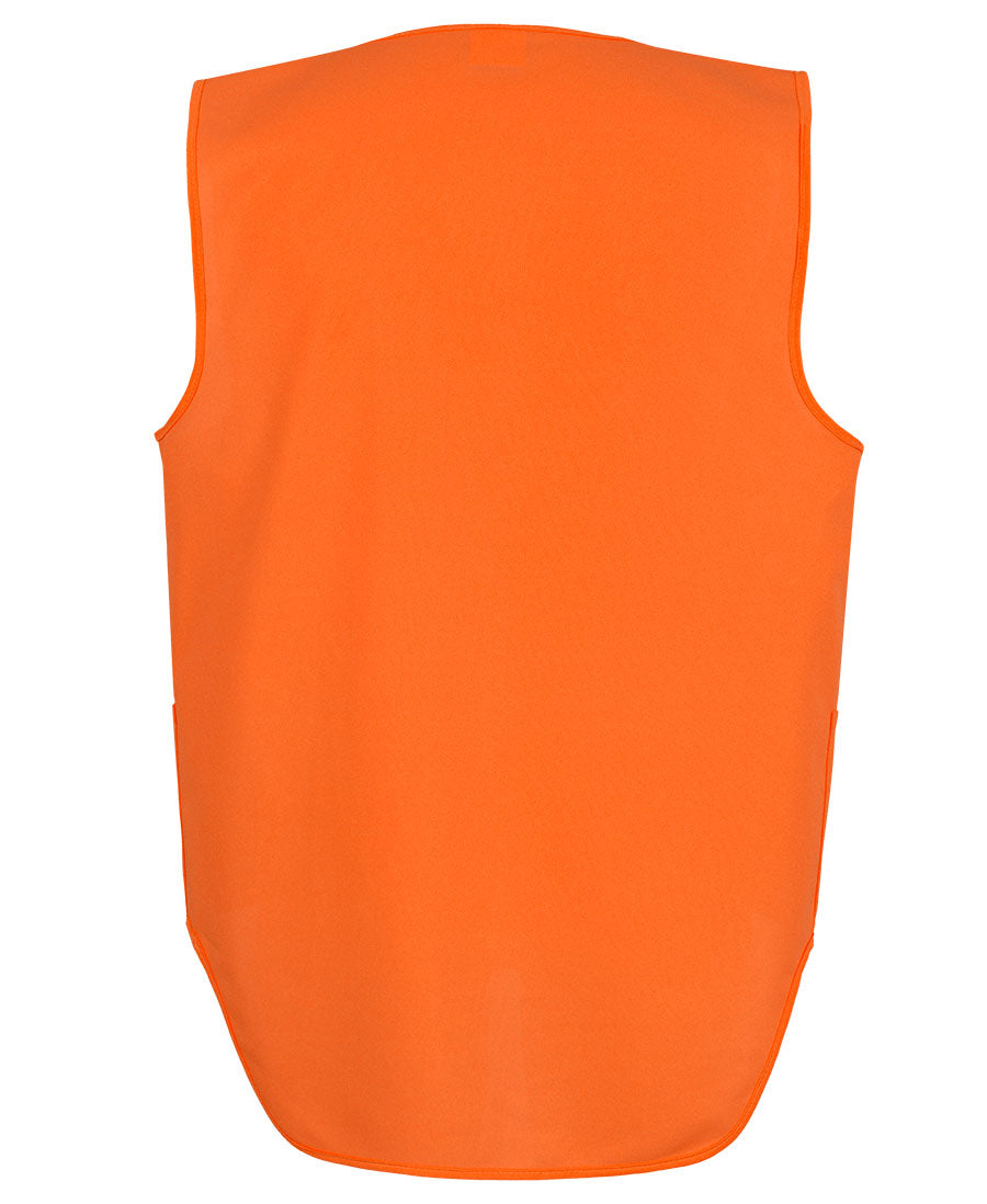JB's Hi Vis Zip Drop Tail Safety Vest 6HVSW