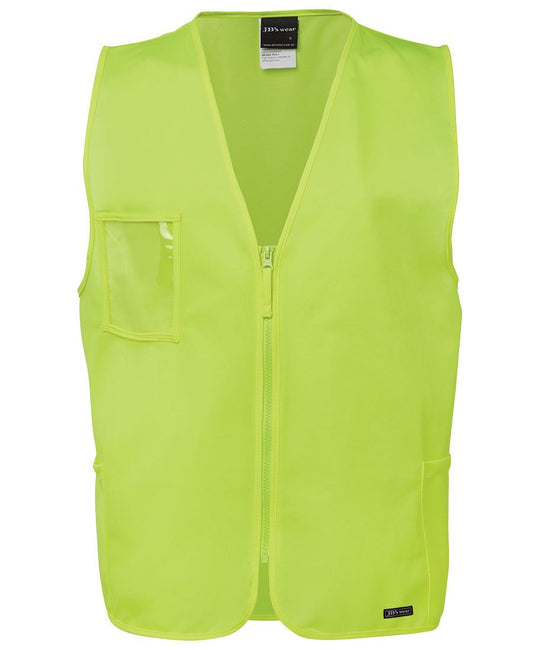 JB's Hi Vis Zip Safety Vest 6HVSZ Hi Vis Comfort