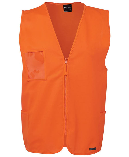 JB's Hi Vis Zip Safety Vest 6HVSZ Hi Vis Comfort