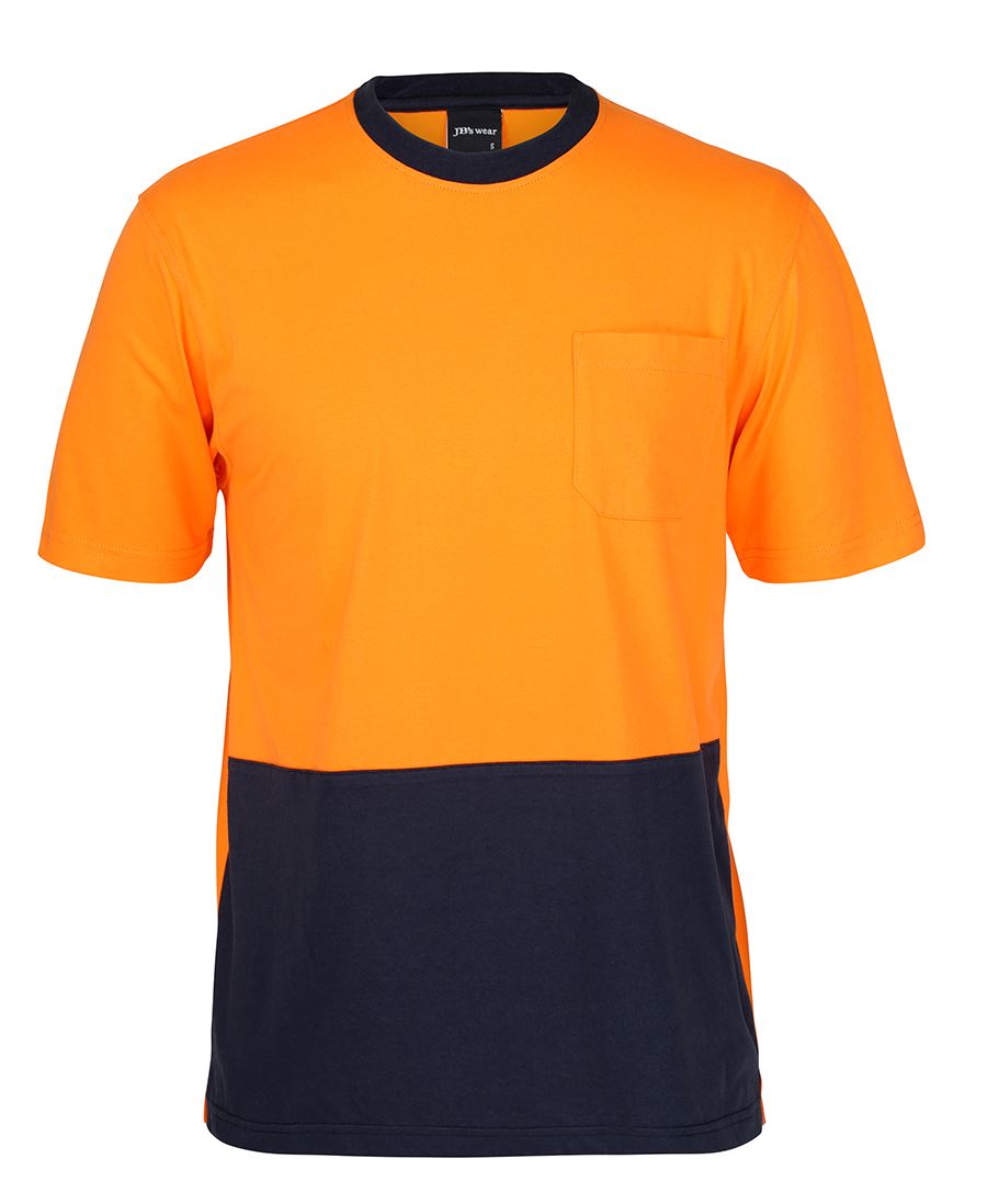 JB's Hi Vis Crew Neck Cotton T-Shirt 6HVTC | 100% Cotton for 100% Comfort