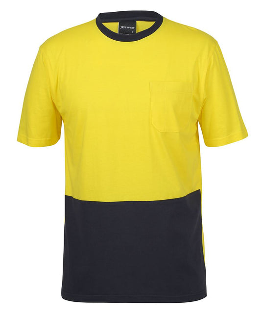 JB's Hi Vis Crew Neck Cotton T-Shirt 6HVTC | 100% Cotton for 100% Comfort