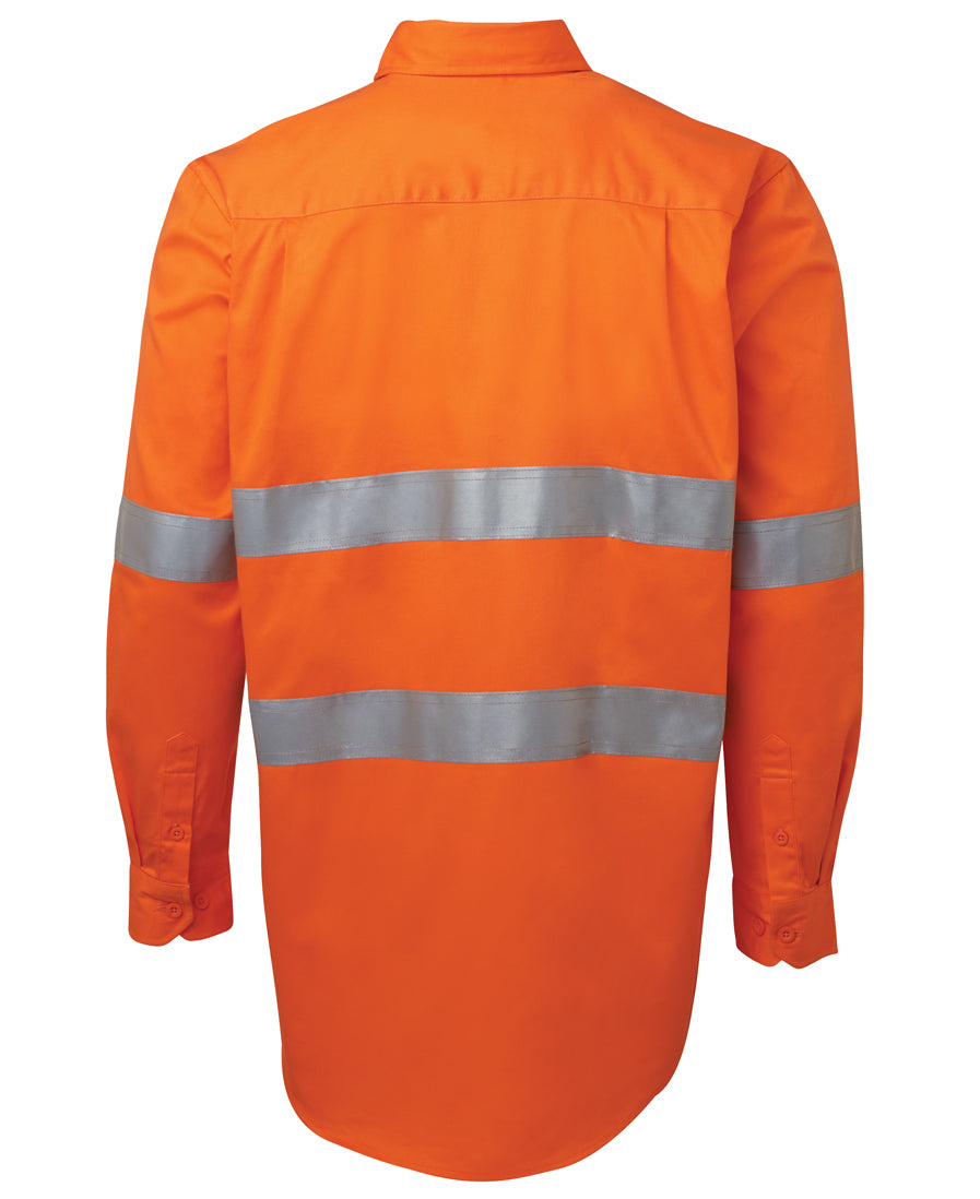 JB's Hi Vis (D+N) Close Front L/S 190g Work Shirt 6HWCF | Hardwearing comfort