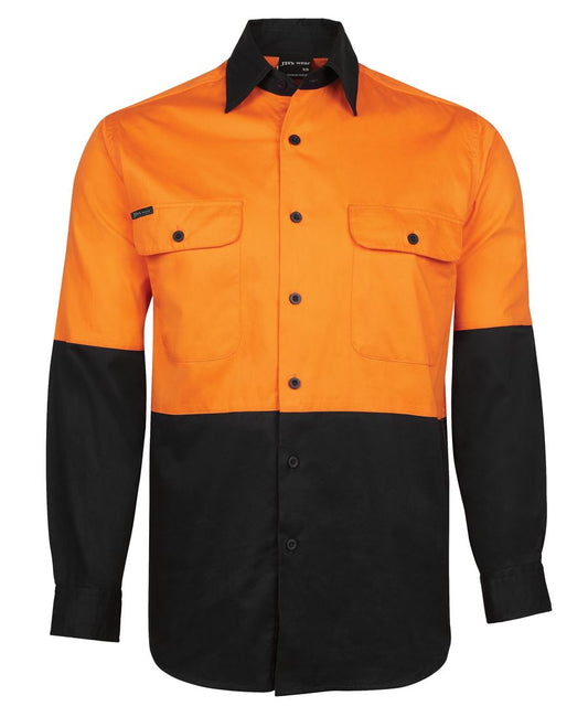 JB's Hi Vis L/S 150G Work Shirt 6HWSL