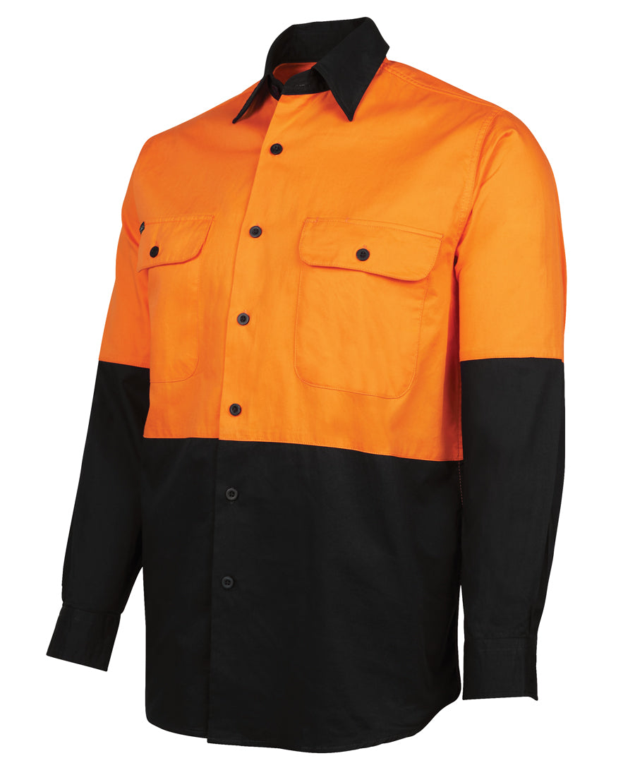 JB's Hi Vis L/S 150G Work Shirt 6HWSL
