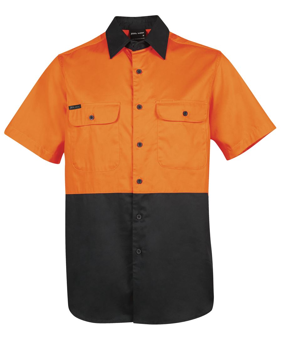 JB's Hi Vis S/S 150G Work Shirt 6HWSS | Traditional S/S Work Shirt
