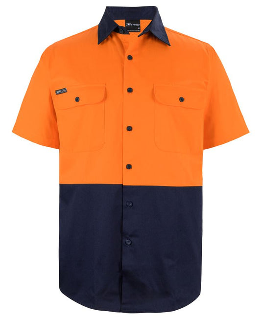 JB's Hi Vis S/S 150G Work Shirt 6HWSS | Traditional S/S Work Shirt