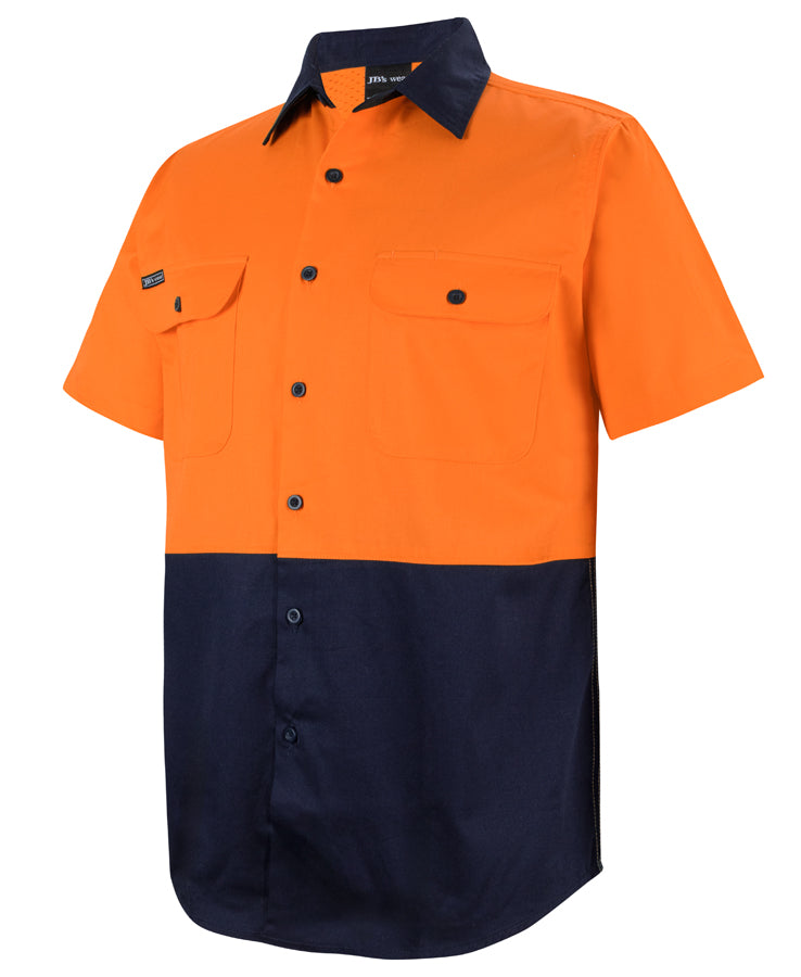 JB's Hi Vis S/S 150G Work Shirt 6HWSS | Traditional S/S Work Shirt