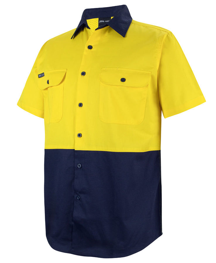 JB's Hi Vis S/S 150G Work Shirt 6HWSS | Traditional S/S Work Shirt