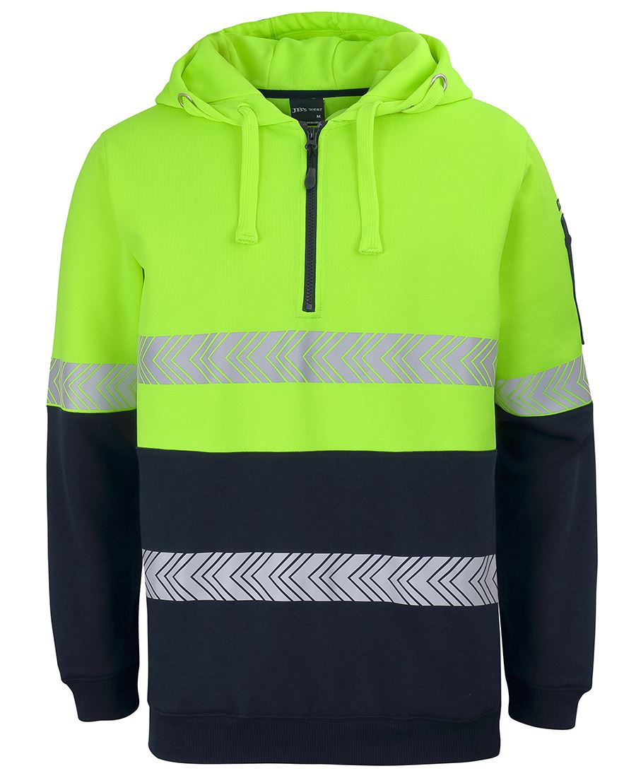 JB's Hi Vis (D+N) 1/2 Zip Segmented Tape Hoodie 6HZSH