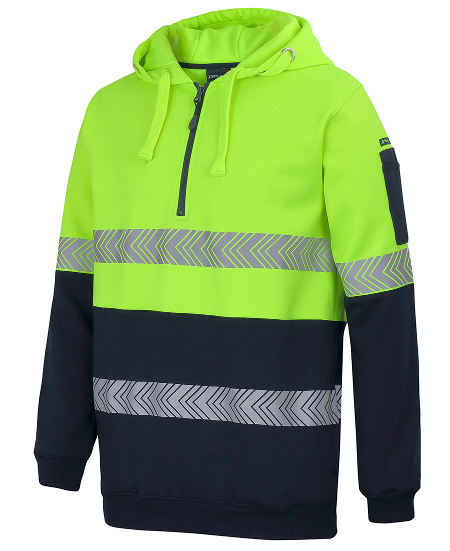 JB's Hi Vis (D+N) 1/2 Zip Segmented Tape Hoodie 6HZSH