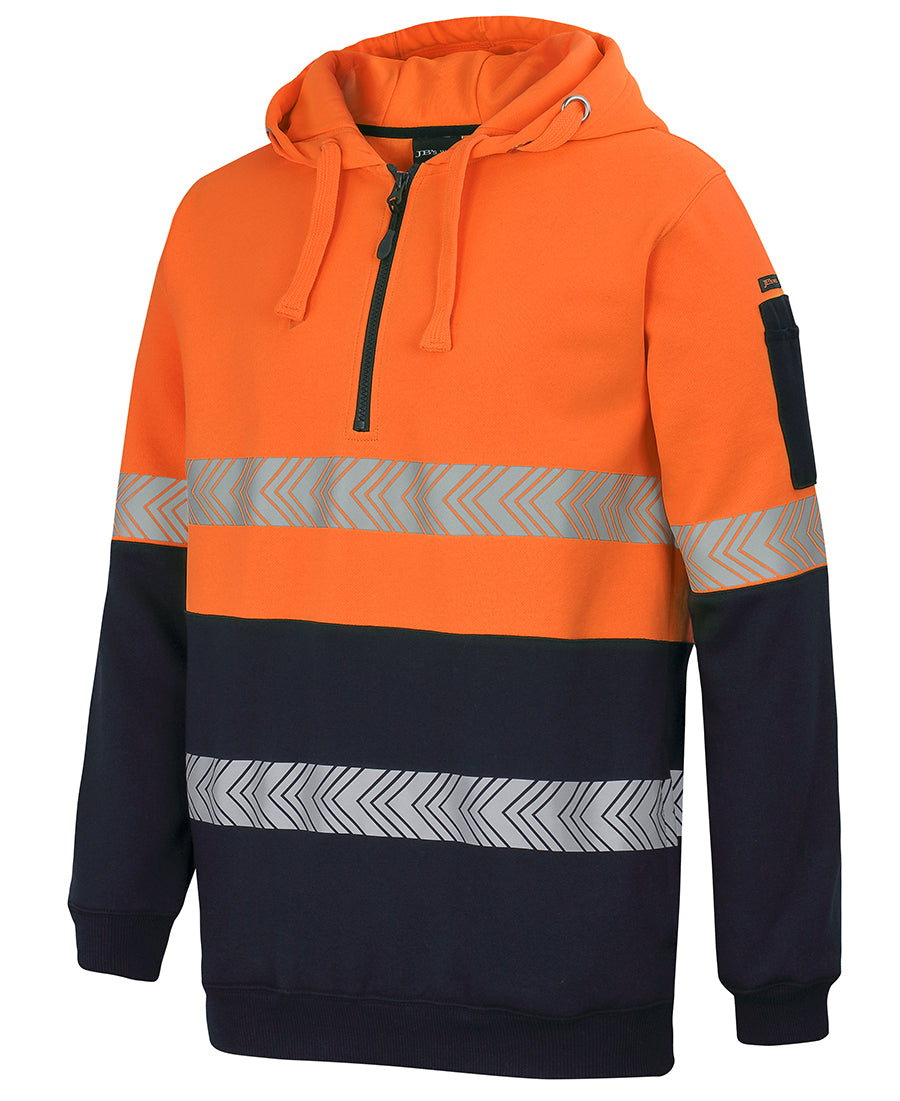 JB's Hi Vis (D+N) 1/2 Zip Segmented Tape Hoodie 6HZSH