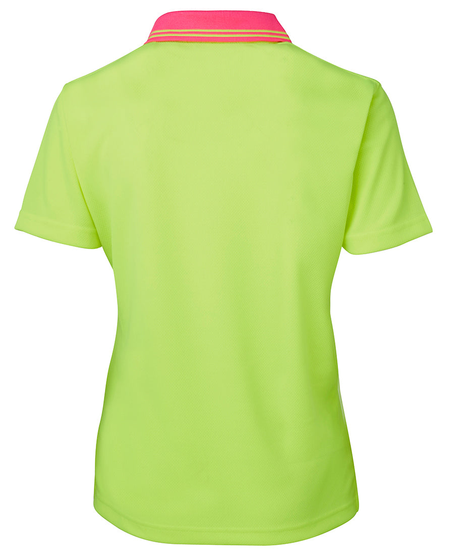 JB's Ladies Hi Vis S/S Comfort Polo 6LHCP | Striking and safe