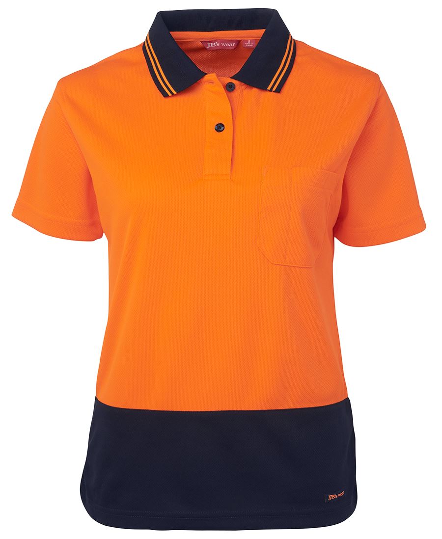 JB's Ladies Hi Vis S/S Comfort Polo 6LHCP | Striking and safe