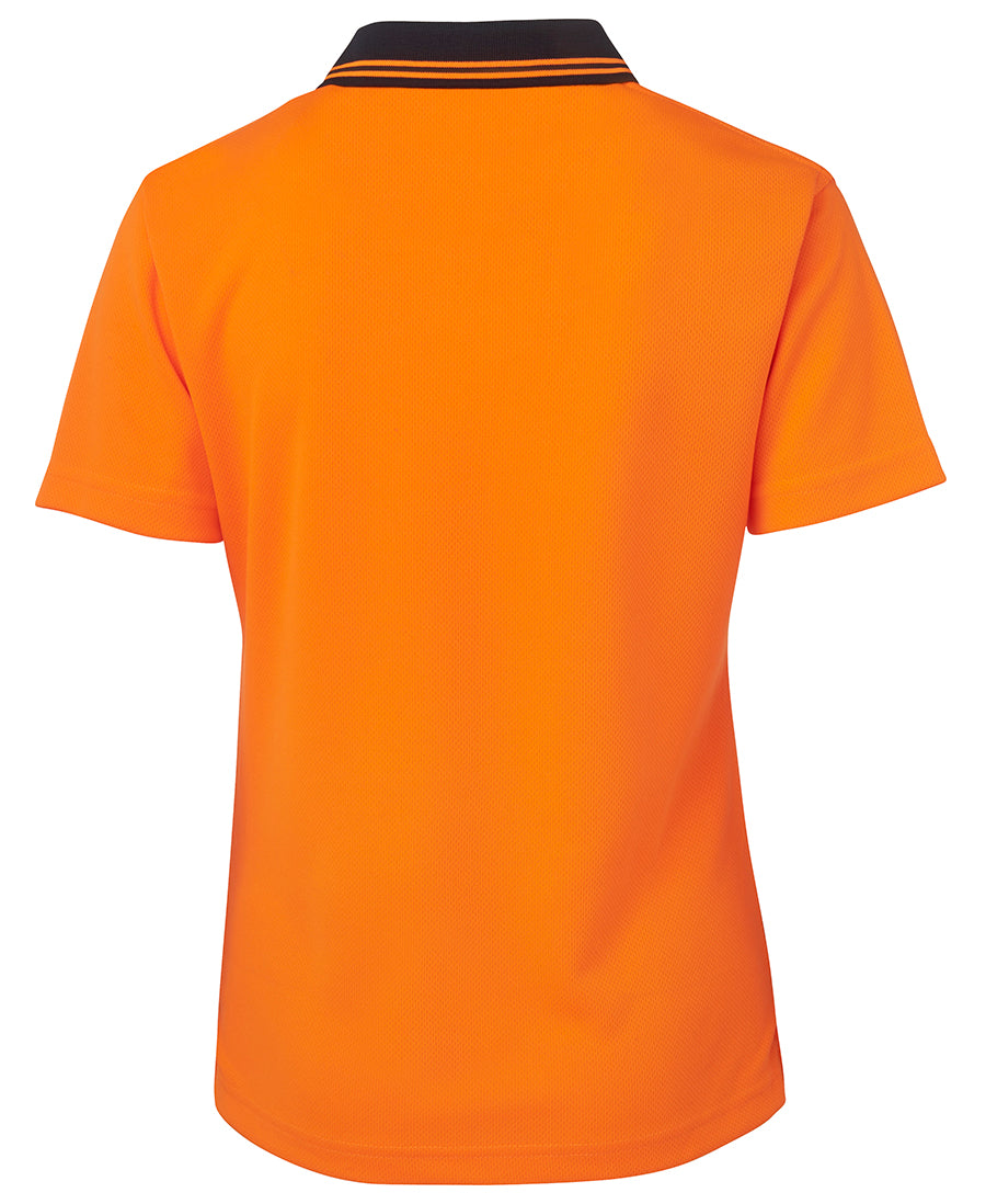 JB's Ladies Hi Vis S/S Comfort Polo 6LHCP | Striking and safe