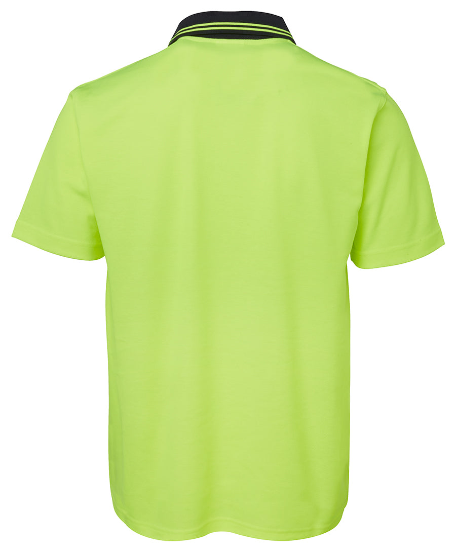 JB's Hi Vis Non Cuff S/S Cotton Back 6NCCS | Cotton back comfort