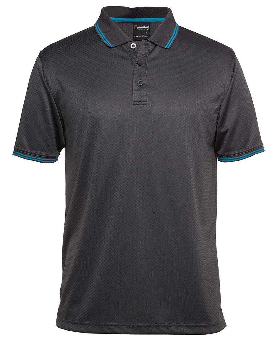Podium Jacquard Contrast Polo 7JCP