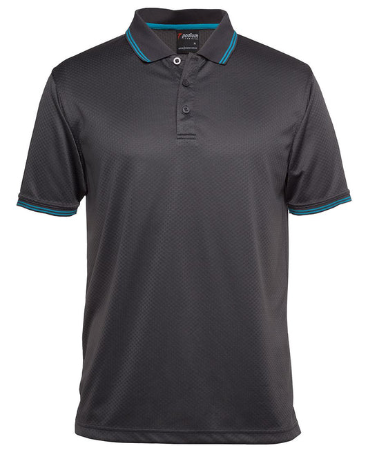 Podium Jacquard Contrast Polo 7JCP