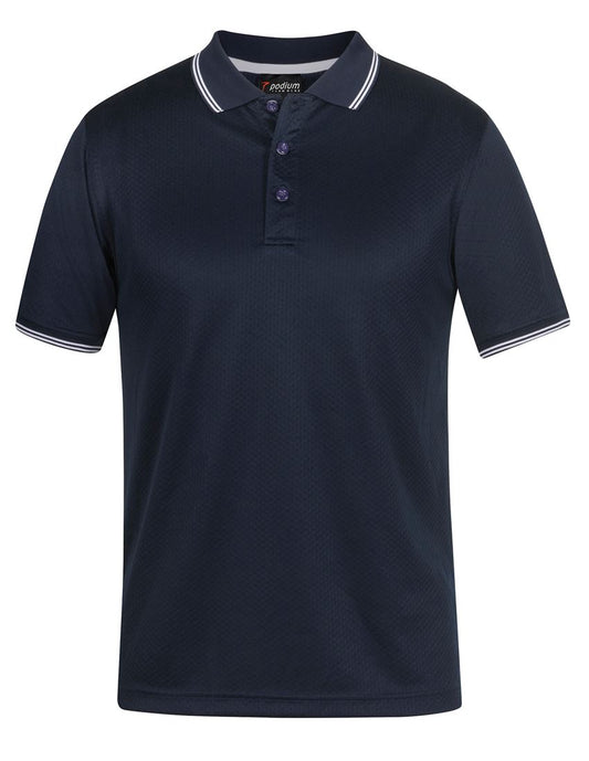 Podium Jacquard Contrast Polo 7JCP