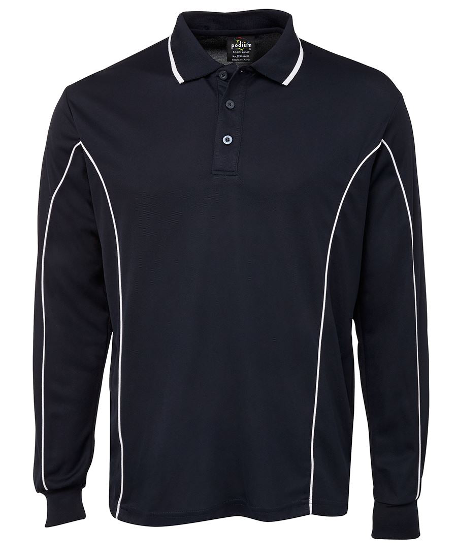 Podium L/S Piping Polo 7PIPL | Team necessity