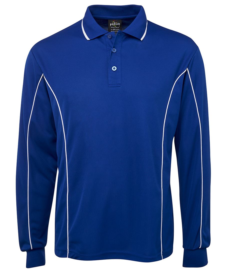 Podium L/S Piping Polo 7PIPL | Team necessity