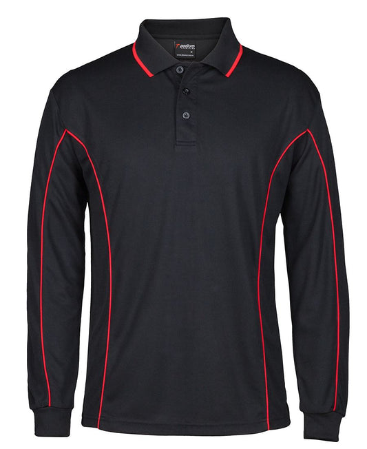 Podium L/S Piping Polo 7PIPL | Team necessity