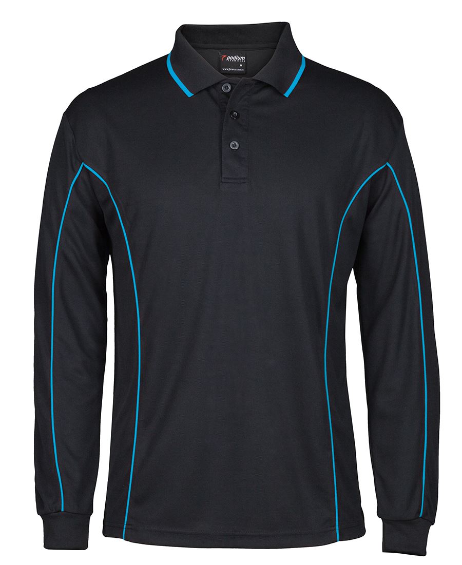 Podium L/S Piping Polo 7PIPL | Team necessity