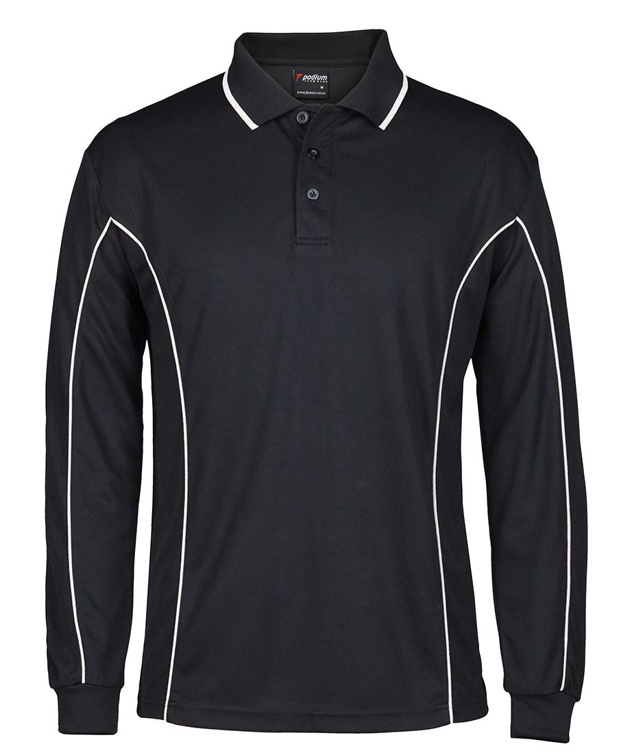 Podium L/S Piping Polo 7PIPL | Team necessity