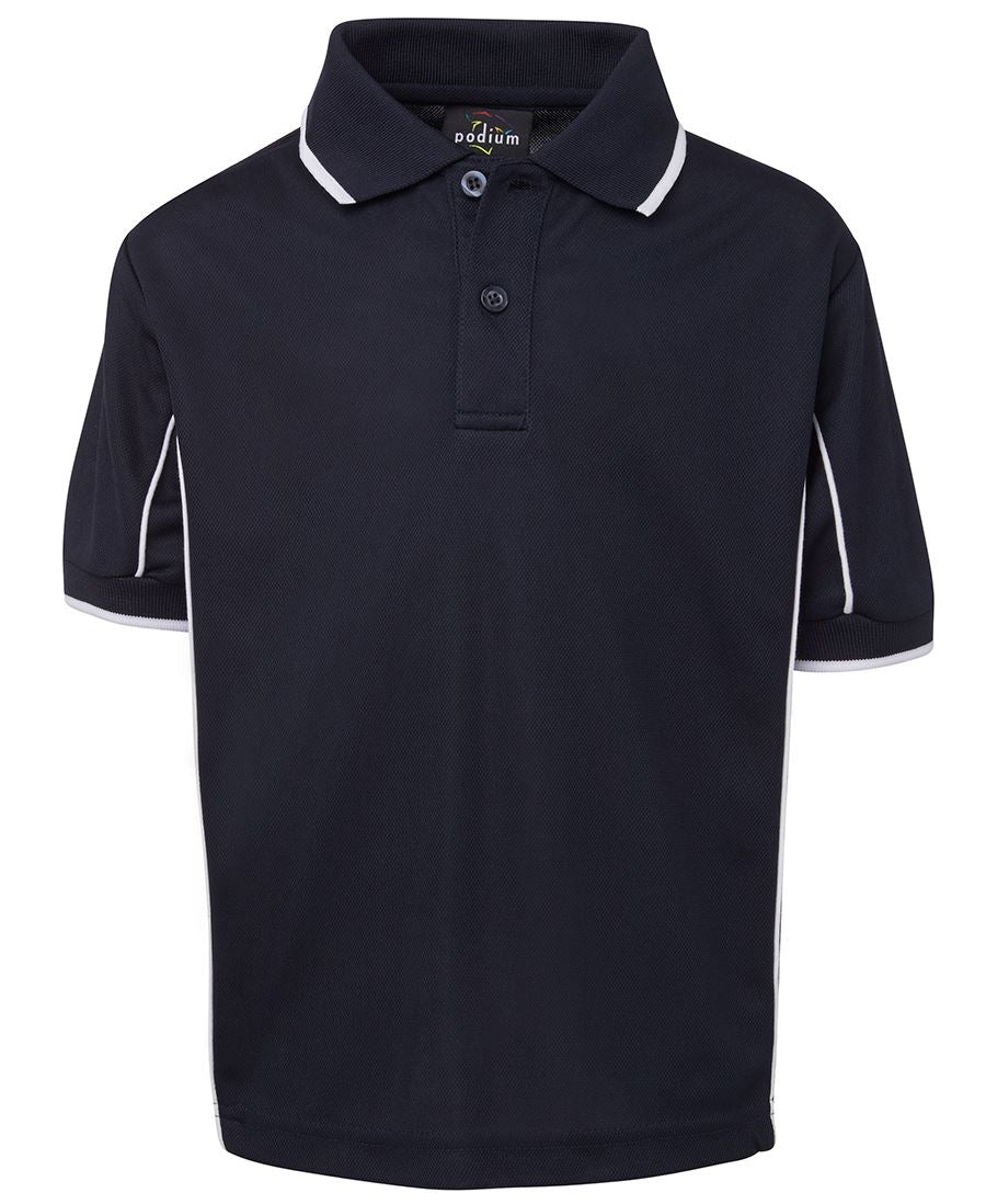 Podium Kids S/S Piping Polo 7PIPS Team necessity