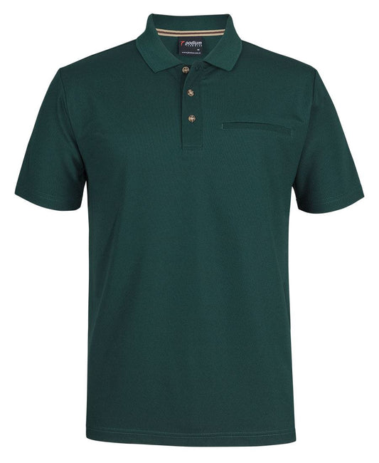 Podium S/S Recycled Polyester Pocket Polo 7SPR