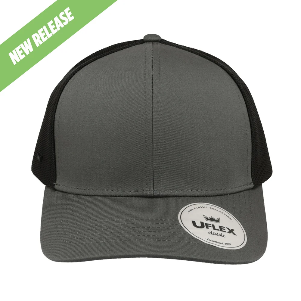 UC25600 UFlex Classic Ultra-lite 6 Panel Trucker Cap