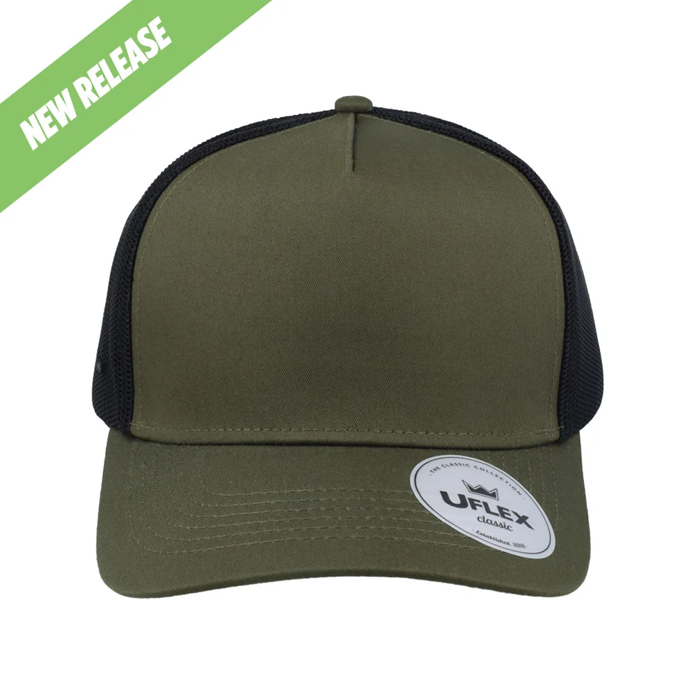 UC25500 UFlex Classic Ultra-lite 5 Panel Trucker Cap