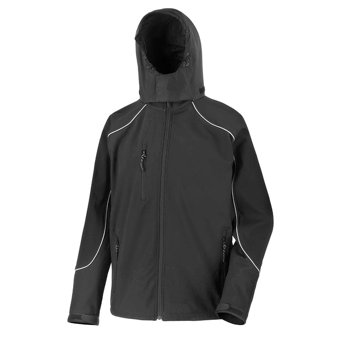 R118X Result Adult Ice Fell Hooded Softshell Jacket