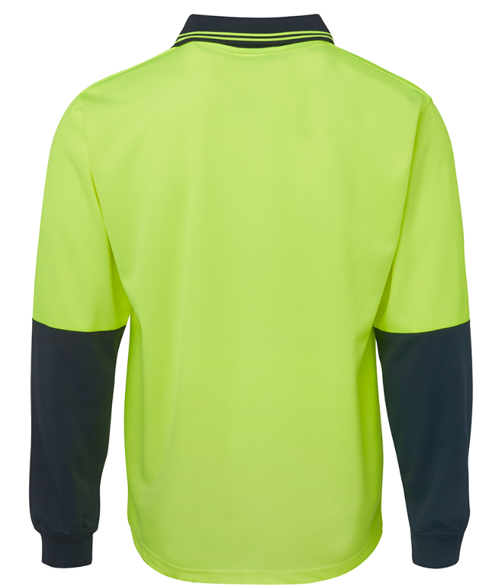 JB's Hi Vis L/S Traditional Polo 6HVPL
